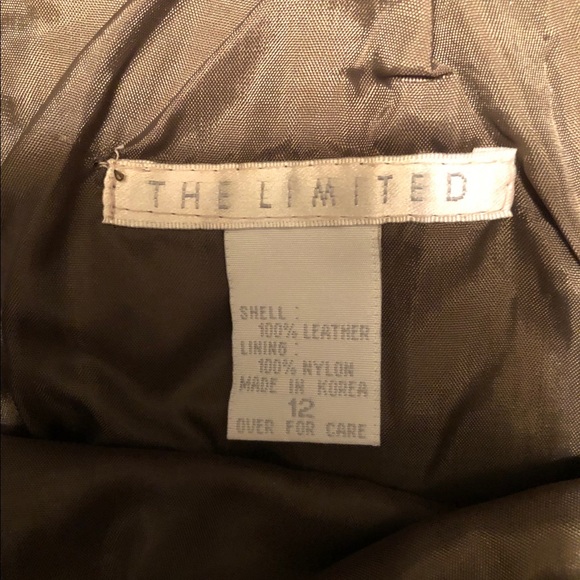 Olive green suede skirt Size 12 The Limited - Picture 3 of 4